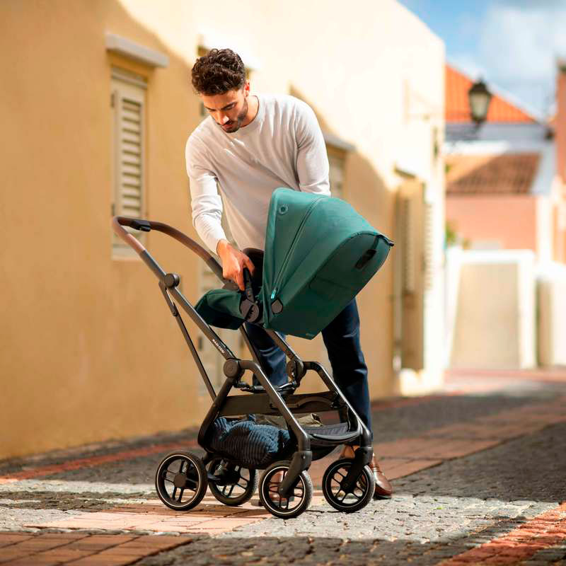 Carrinho com assento reversível
