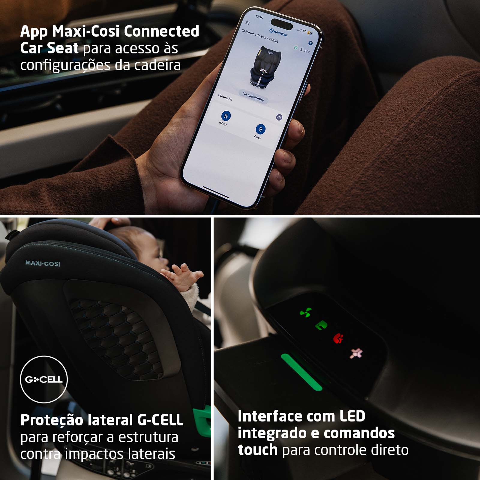 Cadeirinha Spinel 360 Smart -  Authentic Black Tech - IMP02669