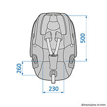Dimensão - Bebê Conforto Pebble 360 com Base FamilyFix 360