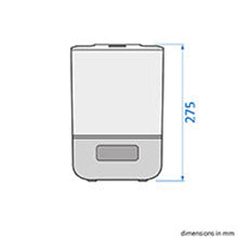 Dimensão - Umidificador Breathe