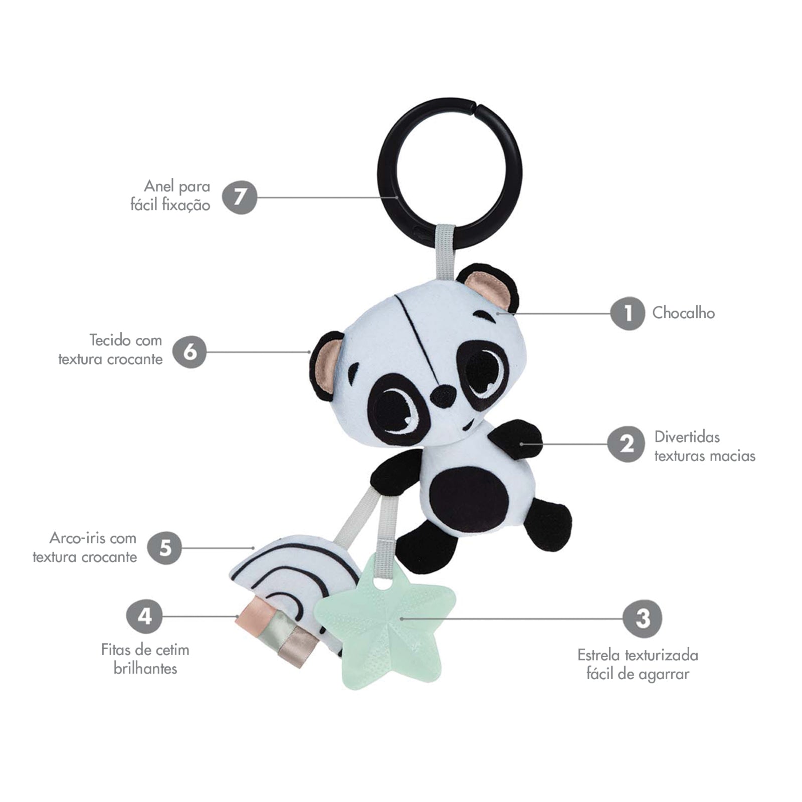 Maxi-Cosi Brasil | Brinquedo Chocalho Panda