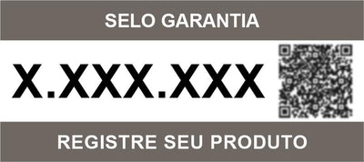 Onde encontrar o selo garantia do produto?