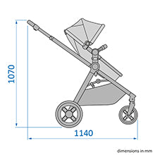 Dimensão - Travel System Anna³ Trio