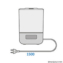 Dimensão - Umidificador Breathe