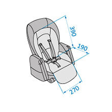Dimensão - Cadeira de Refeição Minla